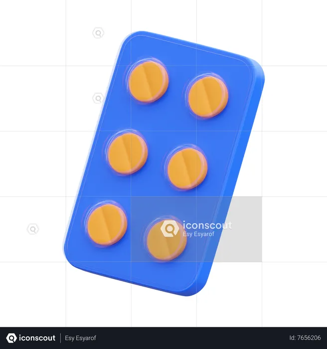 Medicine Strip  3D Icon