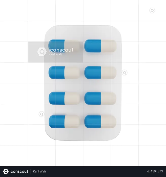 Medicine Tablet  3D Illustration