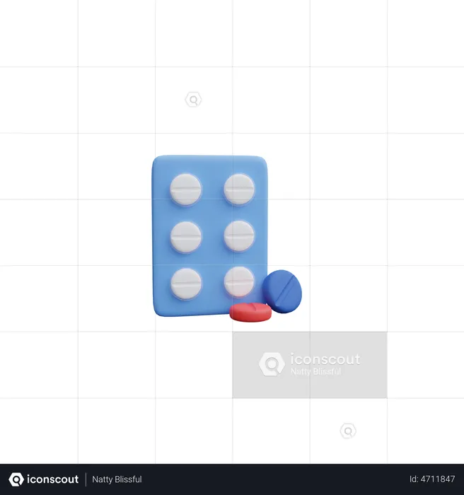 Medicine Tablets  3D Icon