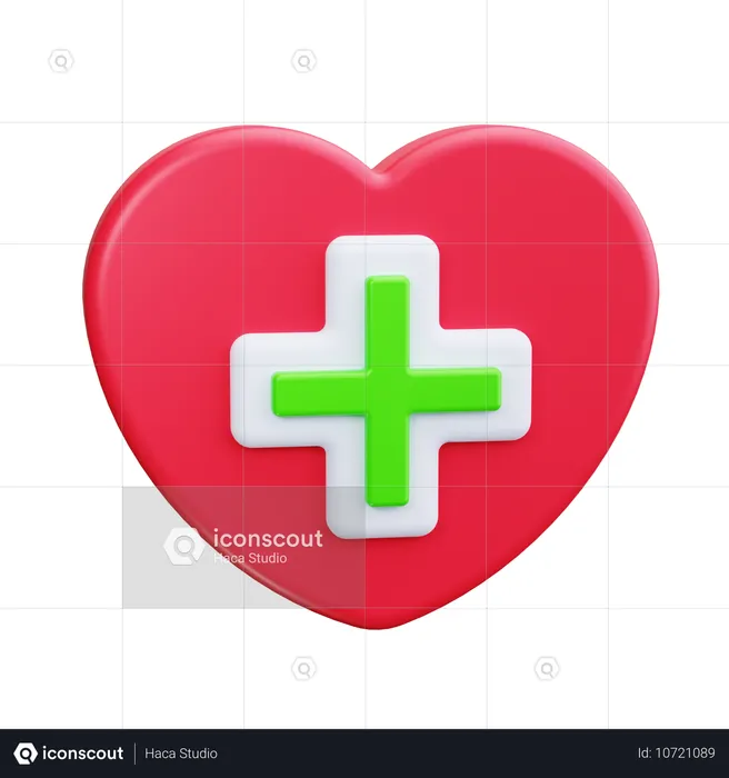 Cruz médica  3D Icon