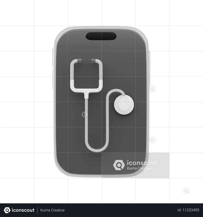 Médico en línea  3D Icon