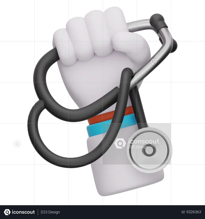 Médico de gesto de mão  3D Icon