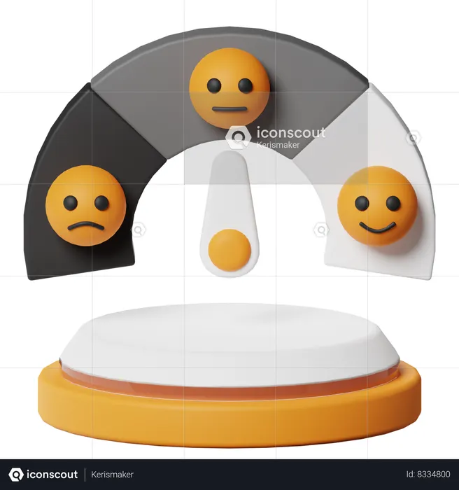 Medidor de emoticons  3D Icon