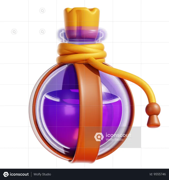 MEDIEVAL MAGIC POTION  3D Icon