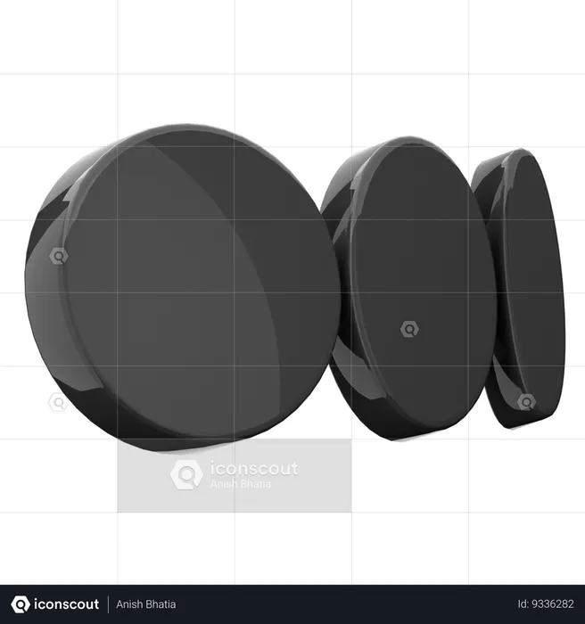 Medio Logo 3D Icon