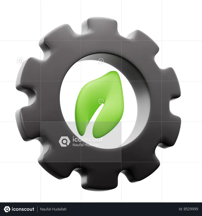 Energía ambiental  3D Icon