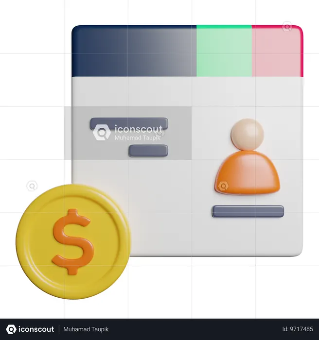 Medios pagados  3D Icon