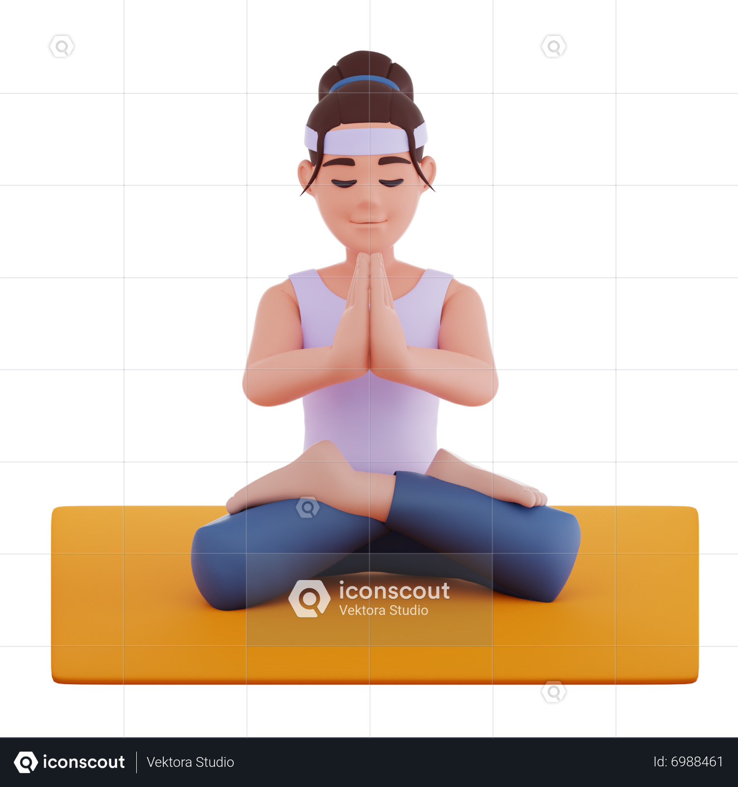 Man in pose lotus Yoga pose Meditation position silhouette Asana icon black  color illustration in circle round Stock Vector | Adobe Stock