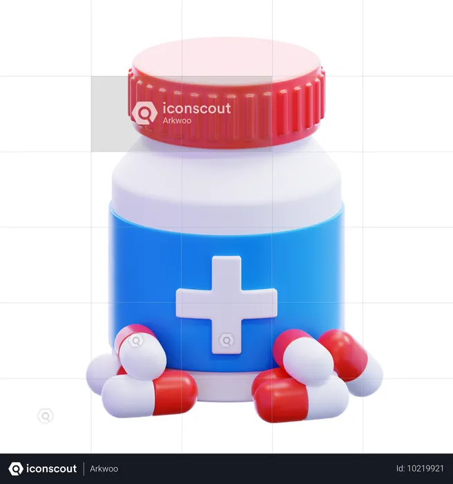 Medizin Kapseln  3D Icon