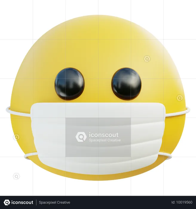 Medizinisches Masken-Emoji Emoji 3D Icon