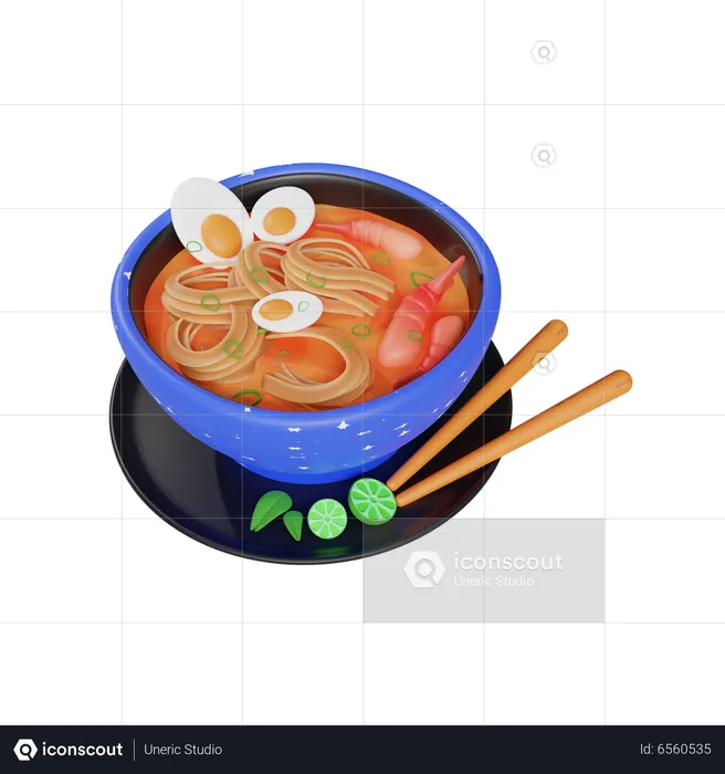 Mee Siam  3D Icon