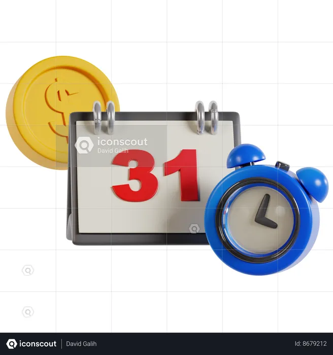 Meeting Project Deadline  3D Icon