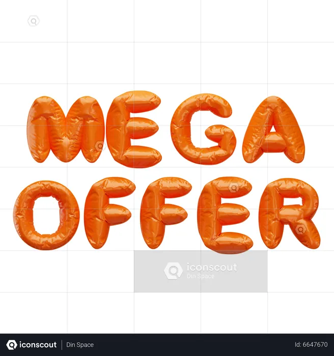 Mega-Angebot  3D Icon