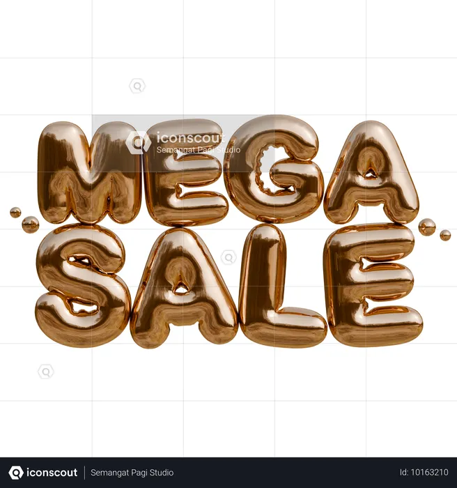 Mega Sale  3D Icon