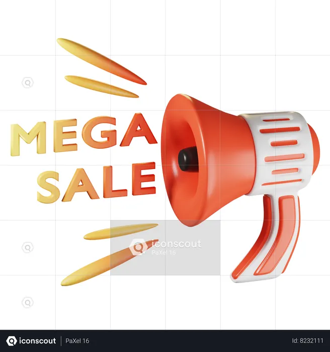 Mega Sale  3D Icon