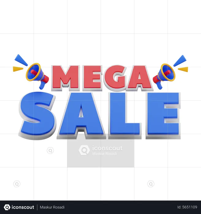 Mega sale  3D Sticker