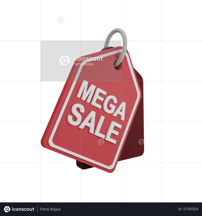 Mega-Sale  3D Icon