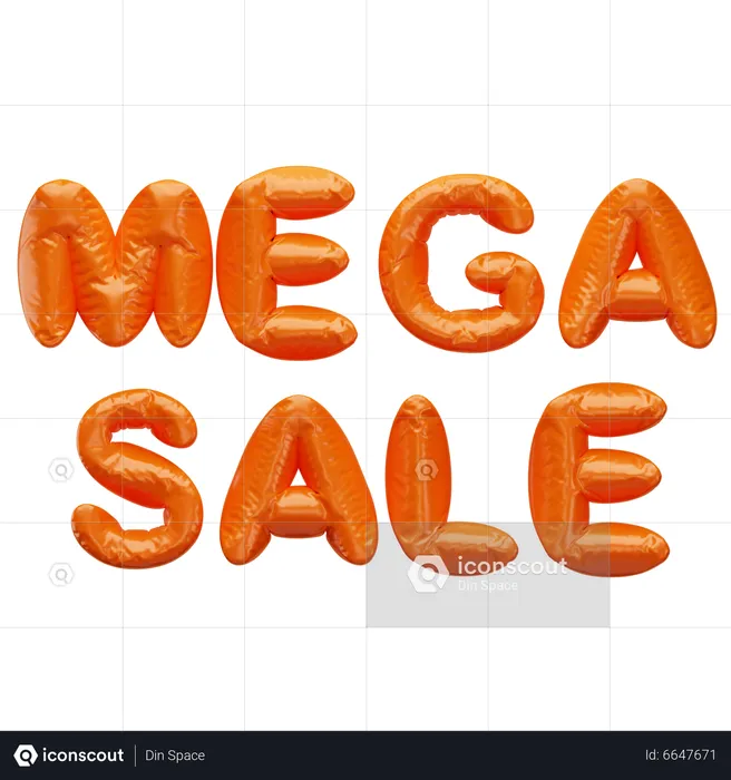 Mega-Sale  3D Icon