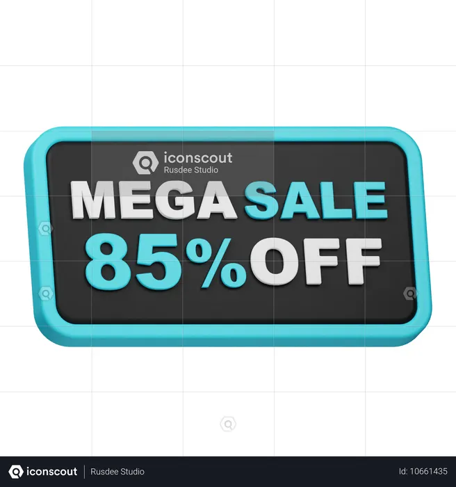 Mega-Sale 85 % Rabatt  3D Icon