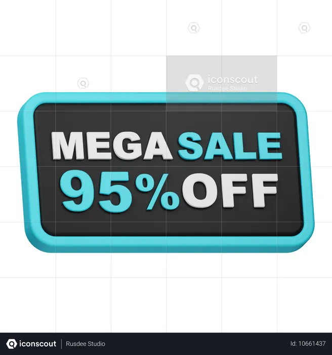 Mega Sale 95 Off  3D Icon