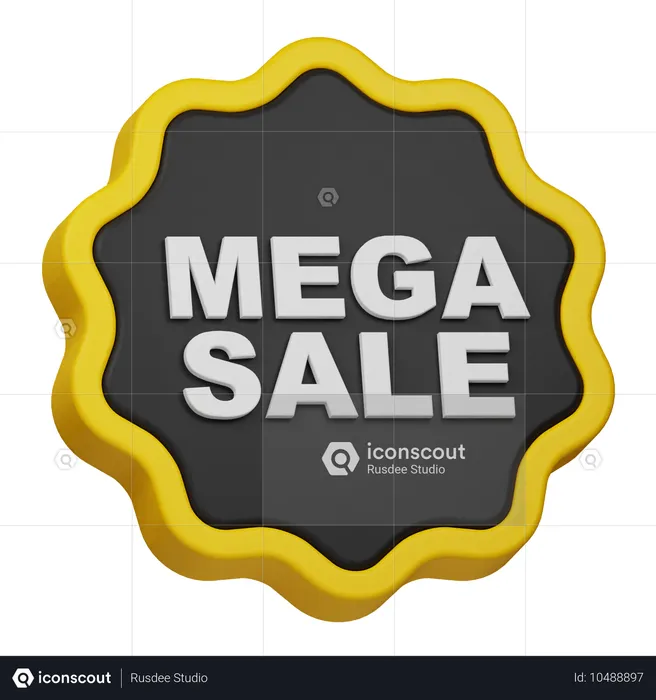 Mega-Sale-Abzeichen  3D Icon