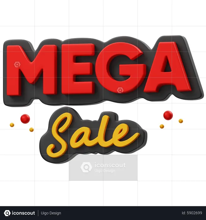 Méga vente  3D Icon