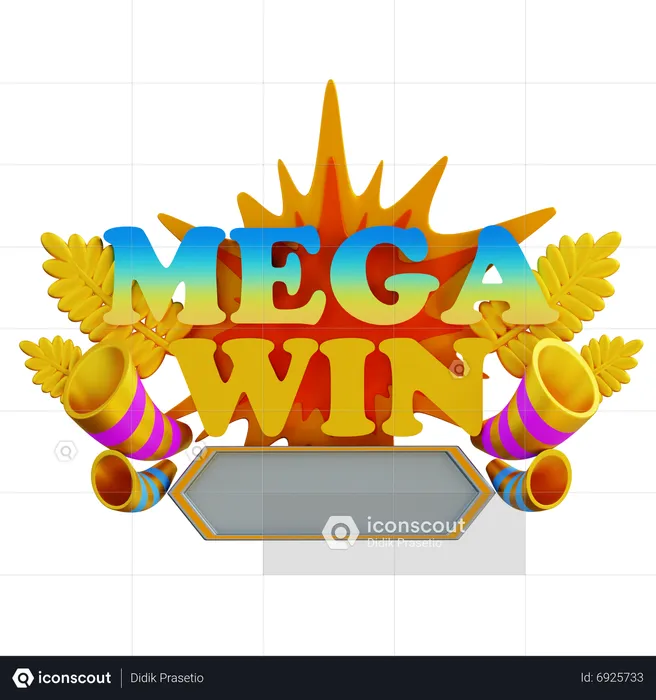 Mega Win  3D Icon
