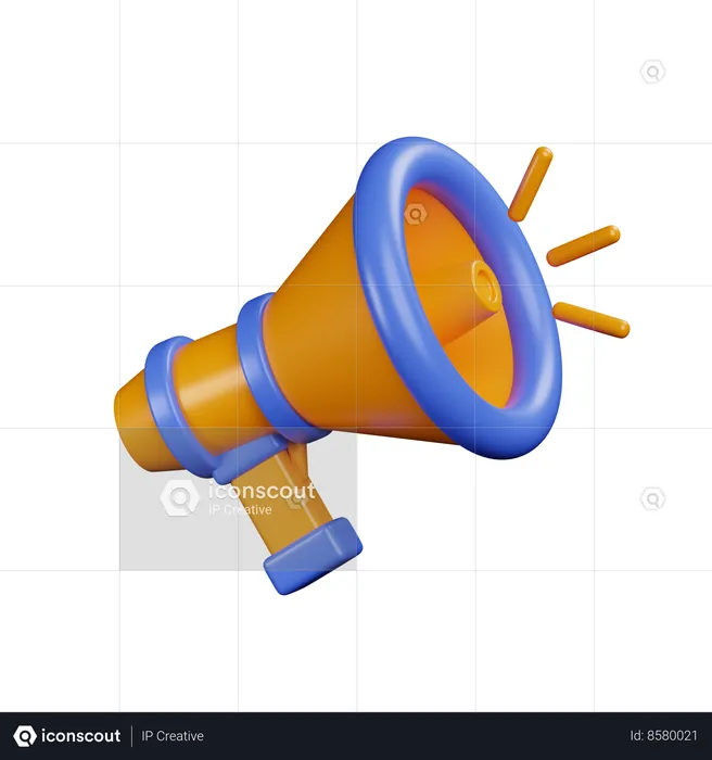 Megafone  3D Icon