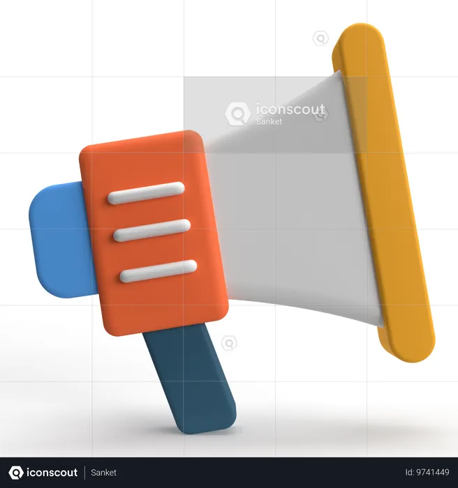 Megafone  3D Icon