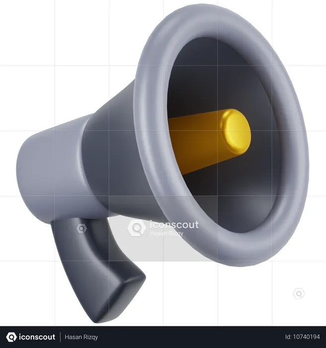 Megafone  3D Icon