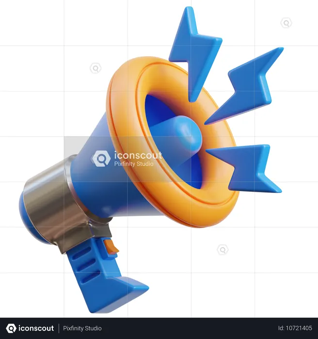 Megafone  3D Icon