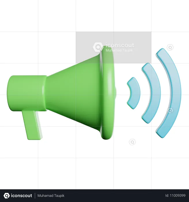 Megafone  3D Icon