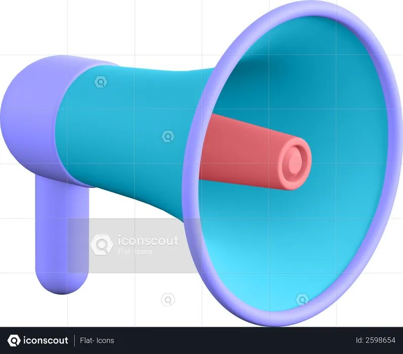 Megafone  3D Illustration