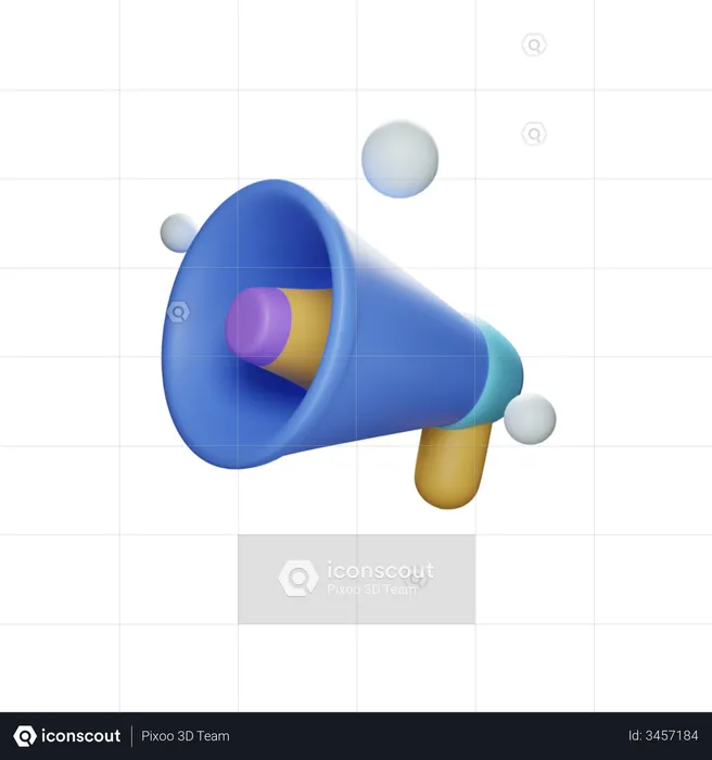 Megafone  3D Illustration