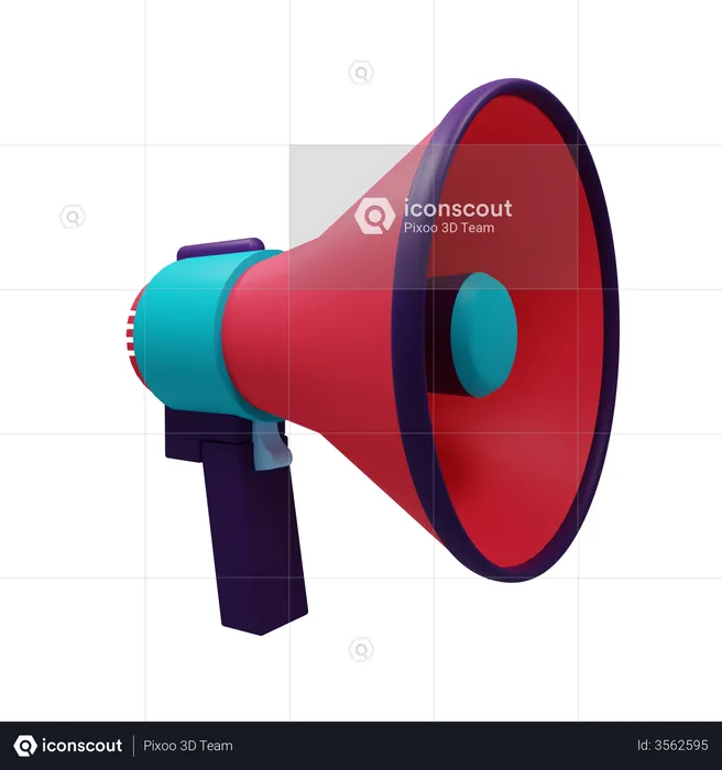 Megafone  3D Illustration