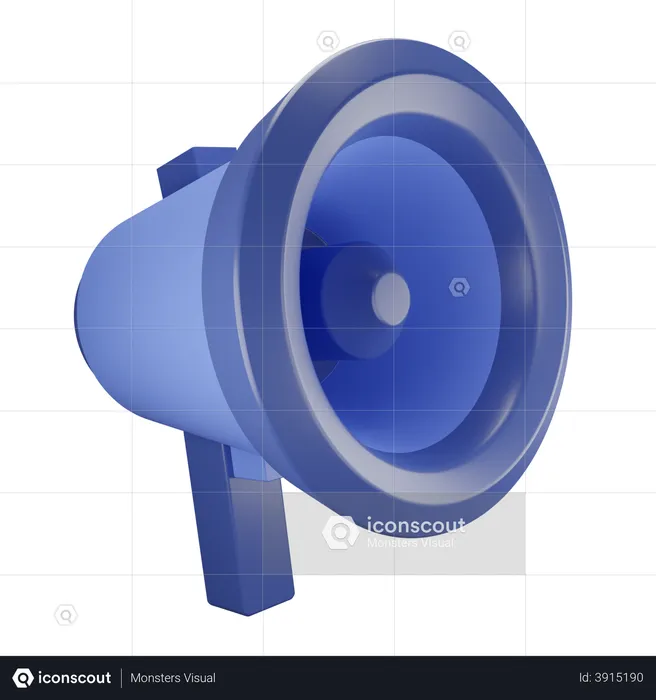 Megafone  3D Illustration