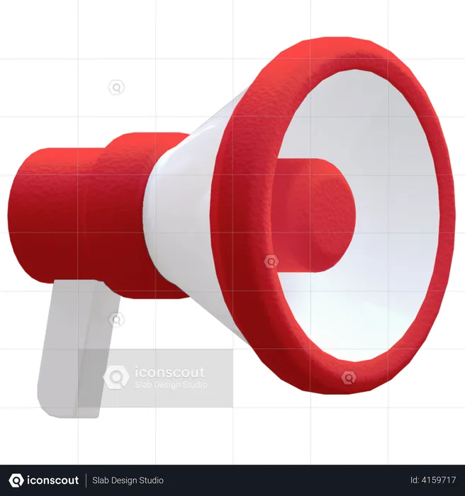 Megafone  3D Illustration