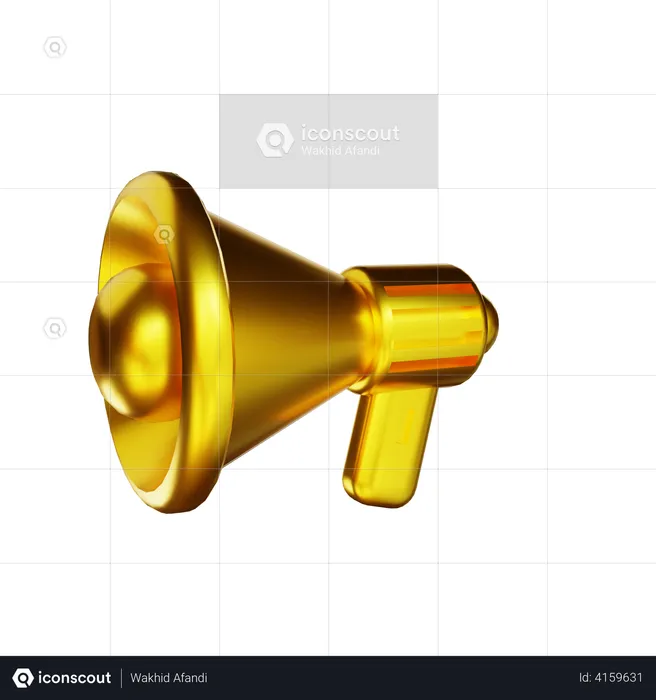 Megafone  3D Illustration