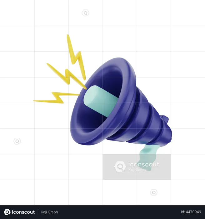 Megafone  3D Illustration