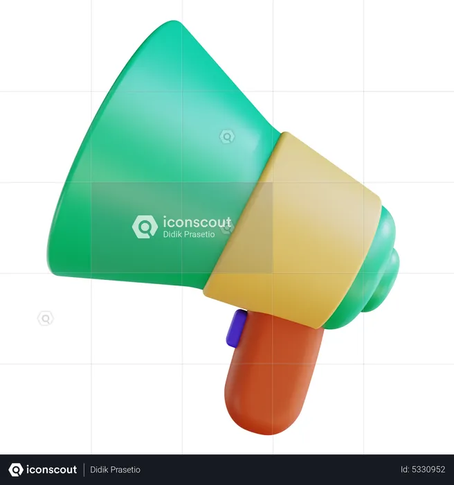 Megafone  3D Icon