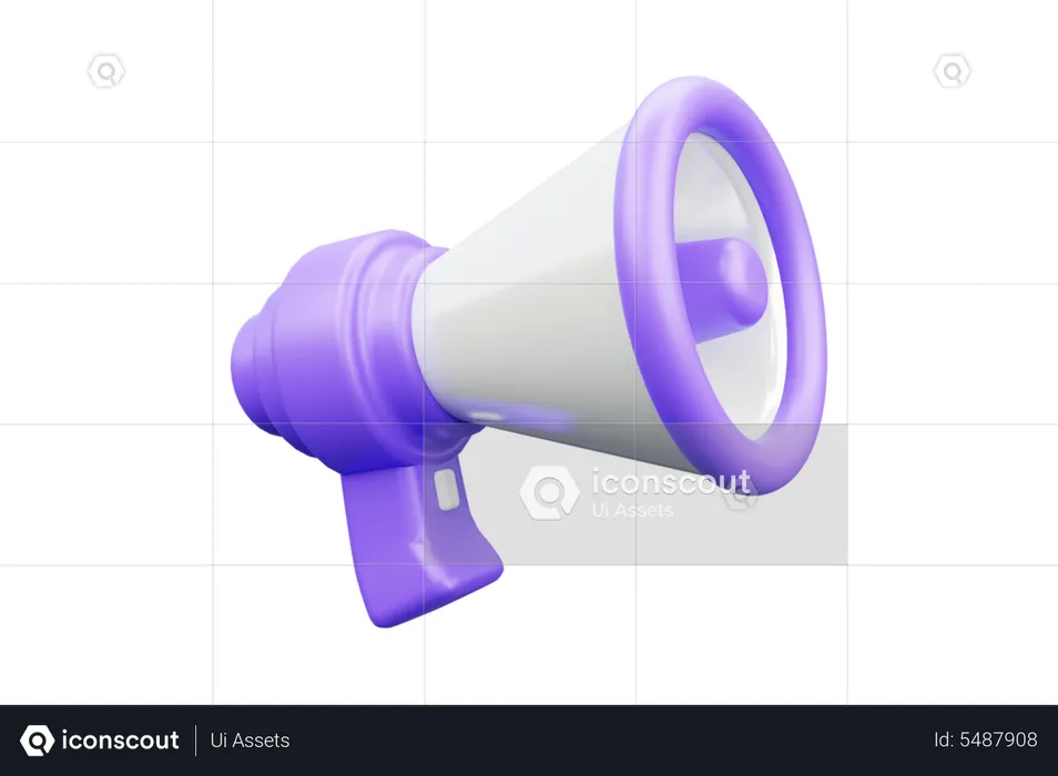 Megafone  3D Icon