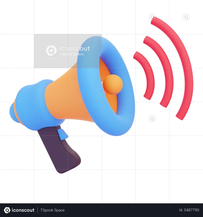 Megafone  3D Icon