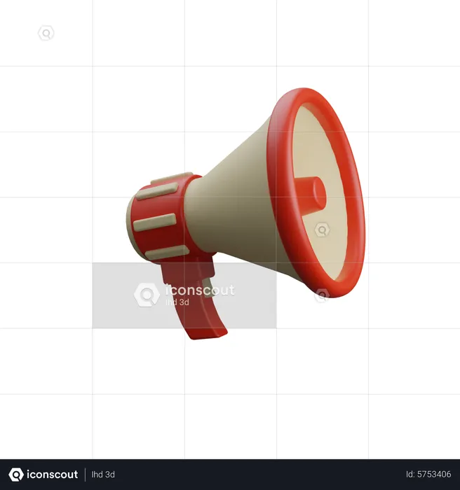 Megafone  3D Icon