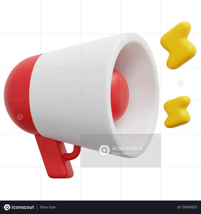 Megafone  3D Icon