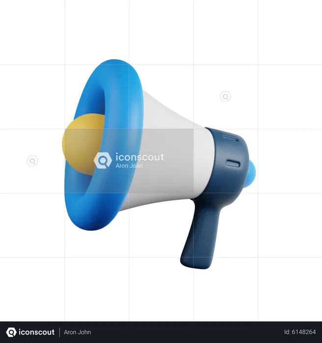 Megafone  3D Icon