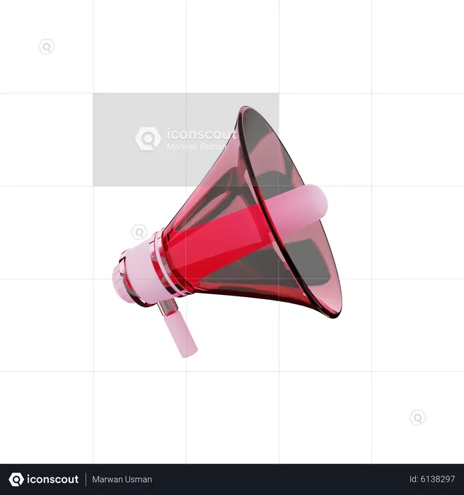 Megafone  3D Icon