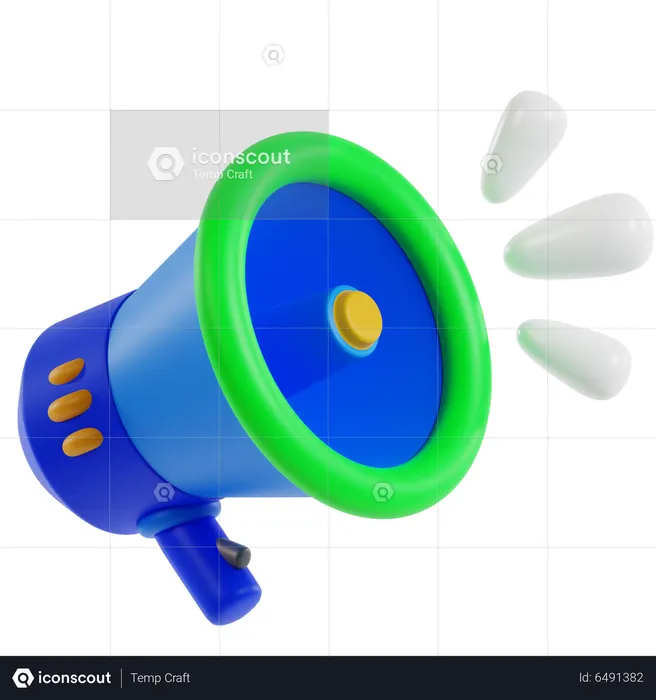 Megafone  3D Icon