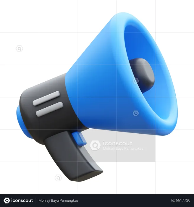 Megafone  3D Icon