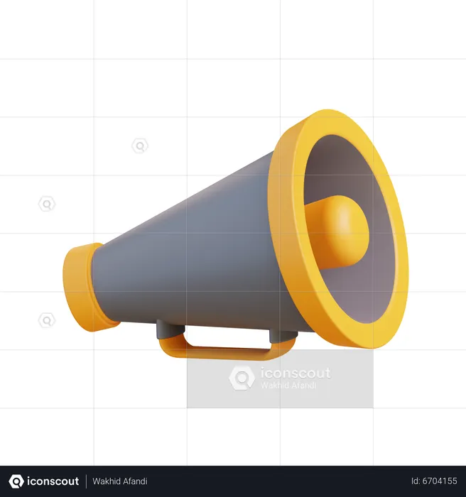 Megafone  3D Icon