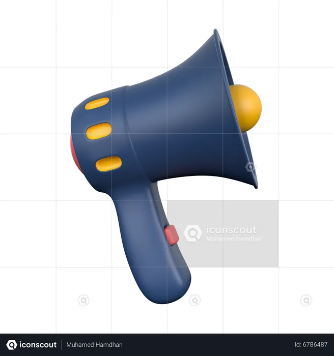 Megafone  3D Icon